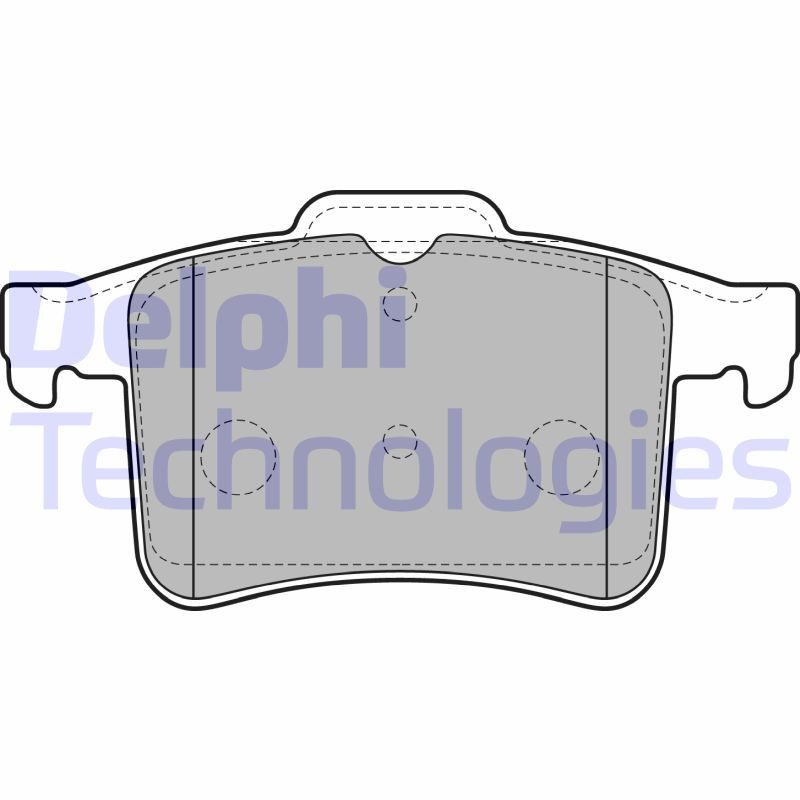 DELPHI LP2179 Bremsbeläge Hinten für