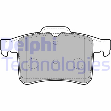DELPHI LP2179 Pastiglie freno Posteriore per
