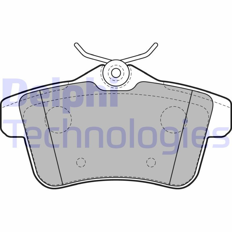 DELPHI LP2180 Brake Pads Set Rear for