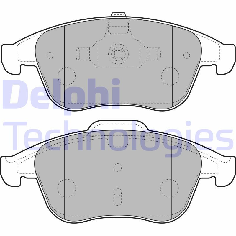 DELPHI LP2181 Brzdové platničky Predné pre