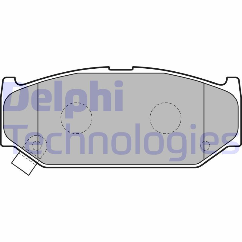 DELPHI LP2182 Brzdové platničky Predné pre