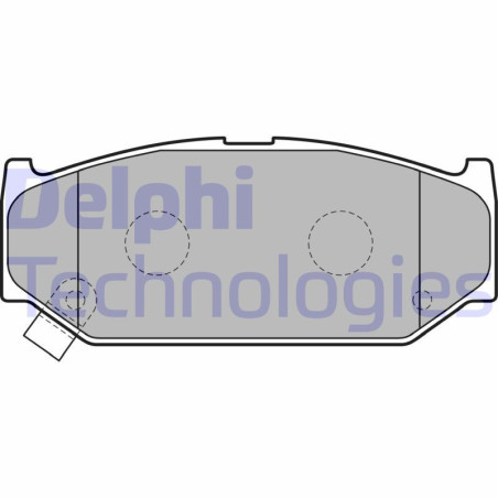 DELPHI LP2182 Pastiglie freno Anteriore per