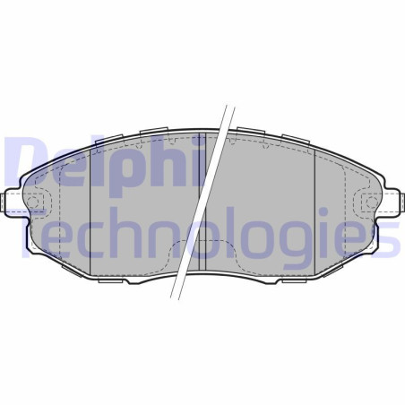 DELPHI LP2183 Brake Pads Set Front for