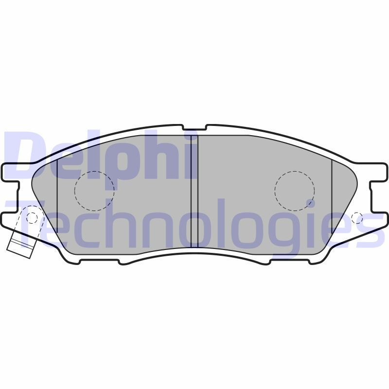 DELPHI LP2184 Plaquettes de frein Avant pour