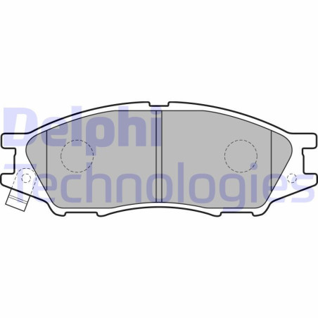 DELPHI LP2184 Pastiglie freno Anteriore per
