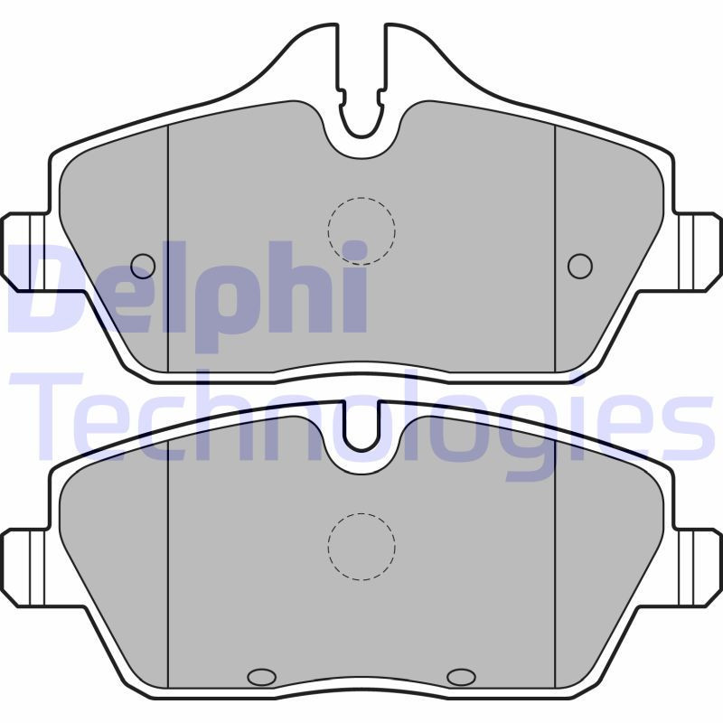 DELPHI LP2186 Brzdové platničky Predné pre