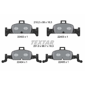 Brake Pad Set Front for Audi A4 A5 A6 Q5 TEXTAR 2240201