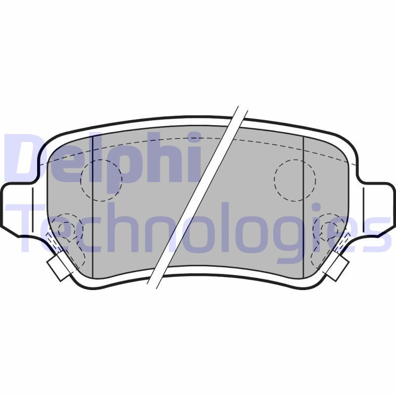 DELPHI LP2188 Pastillas de freno Trasero para