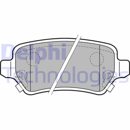 DELPHI LP2188 Plaquettes de frein Arrière pour