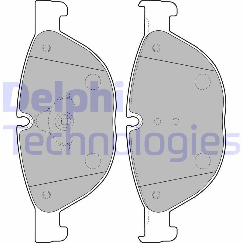 DELPHI LP2189 Brzdové platničky Predné pre
