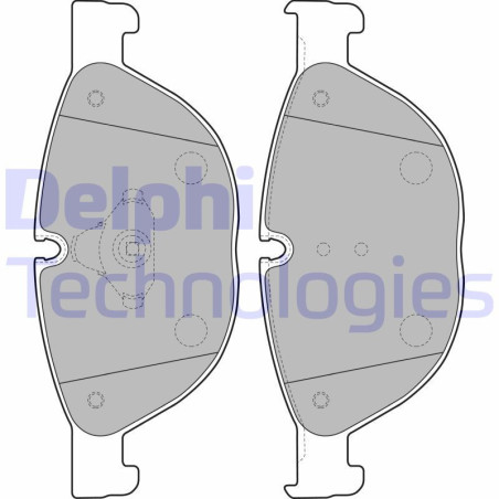 DELPHI LP2189 Brzdové platničky Predné pre
