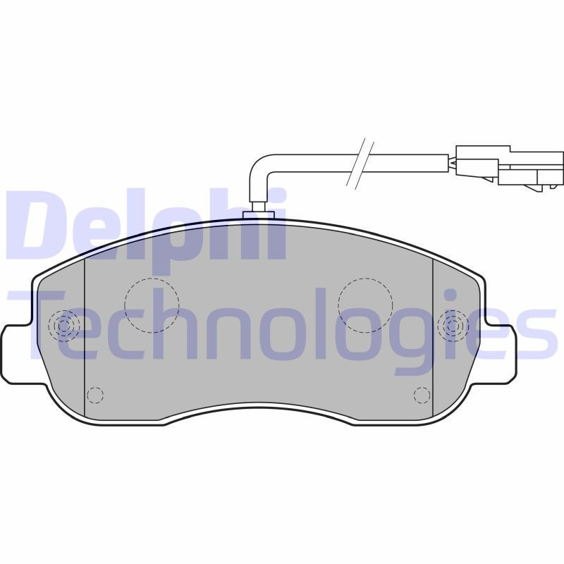 DELPHI LP2190 Plaquettes de frein Avant pour