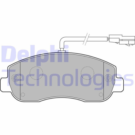 DELPHI LP2190 Plaquettes de frein Avant pour