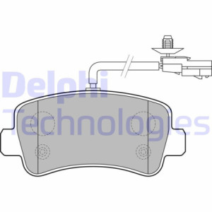 DELPHI LP2191 Pastiglie freno Posteriore per