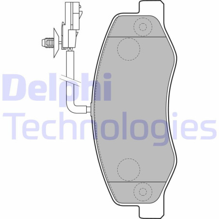 DELPHI LP2192 Brake Pads Set Rear for