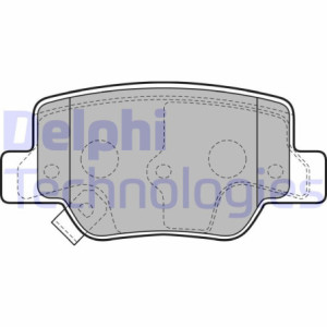 DELPHI LP2193 Brzdové platničky Zadné pre