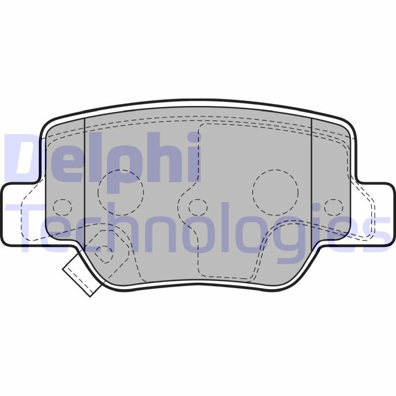 DELPHI LP2193 Brzdové platničky Zadné pre
