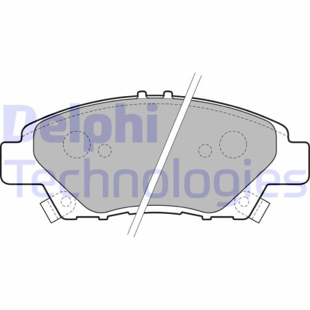 DELPHI LP2194 Brzdové platničky Predné pre