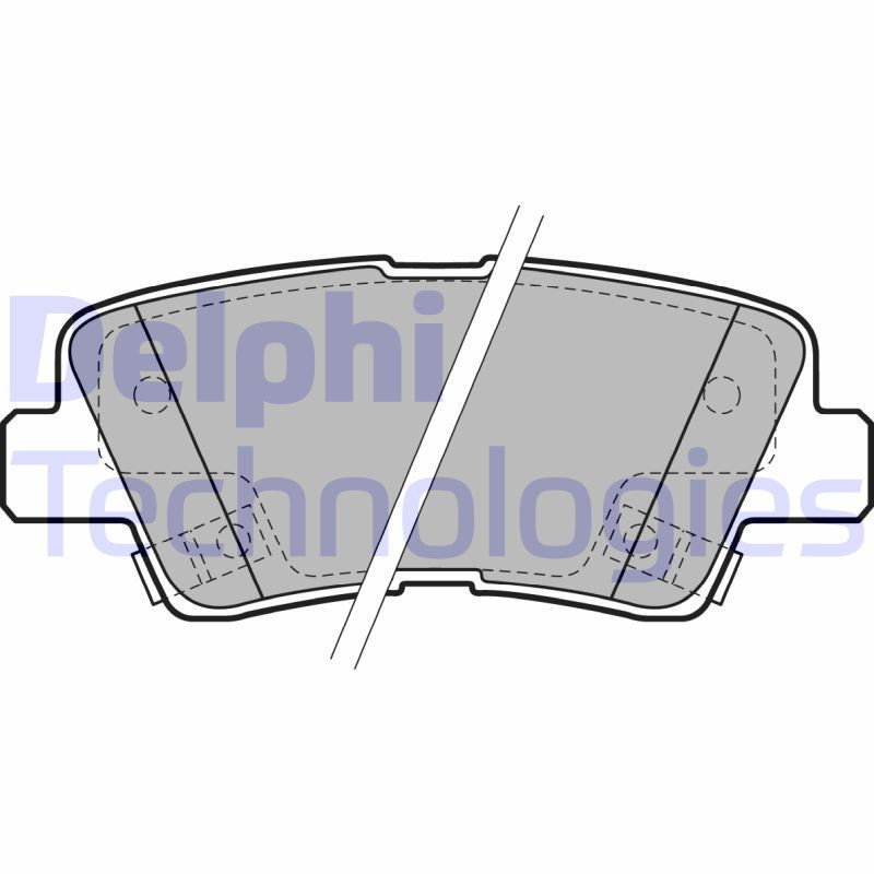DELPHI LP2195 Brake Pads Set Rear for
