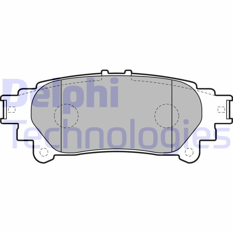 DELPHI LP2196 Pastiglie freno Posteriore per