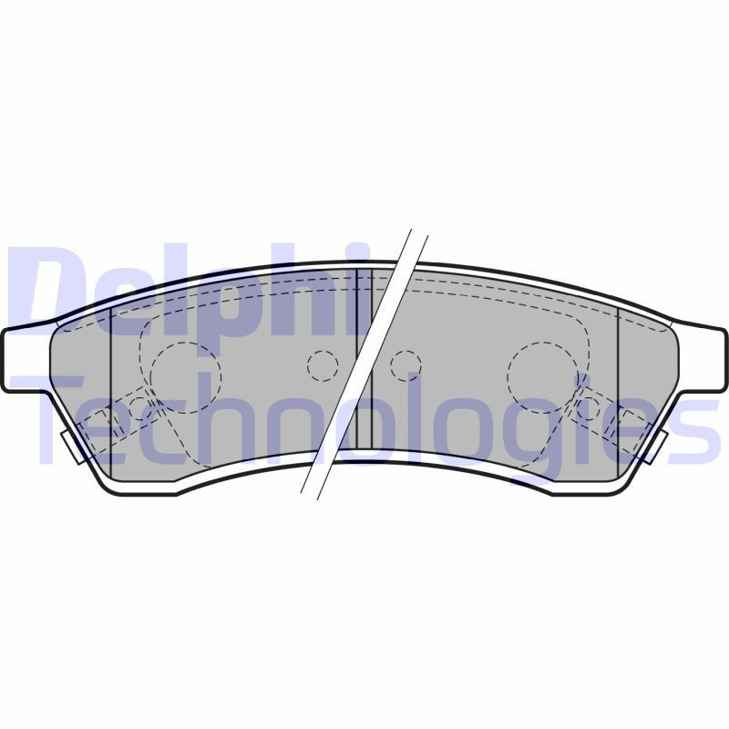 DELPHI LP2197 Brake Pads Set Rear for