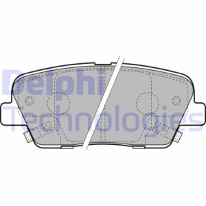 DELPHI LP2202 Brzdové platničky Zadné pre