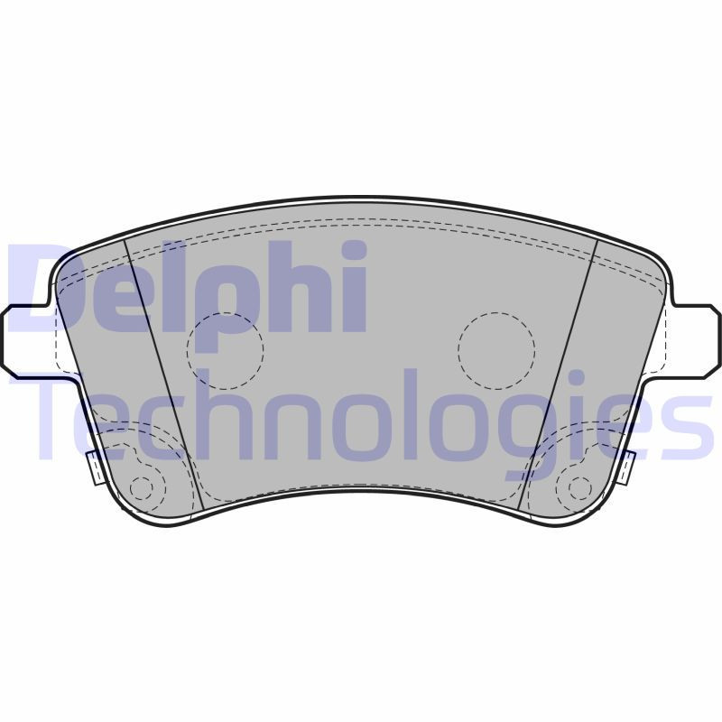 DELPHI LP2203 Pastiglie freno Anteriore per