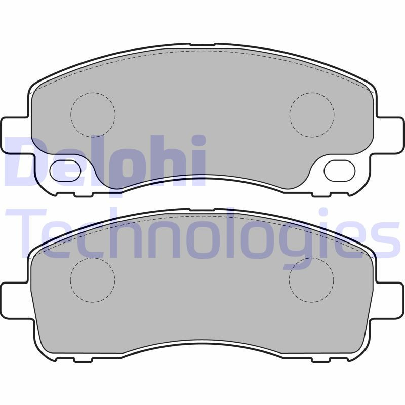 DELPHI LP2204 Klocki hamulcowe Tył dla