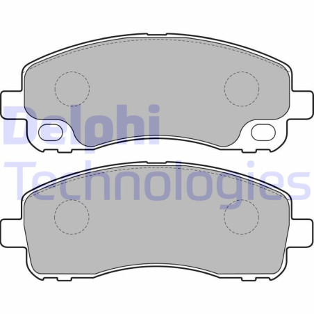 DELPHI LP2204 Brzdové platničky Zadné pre