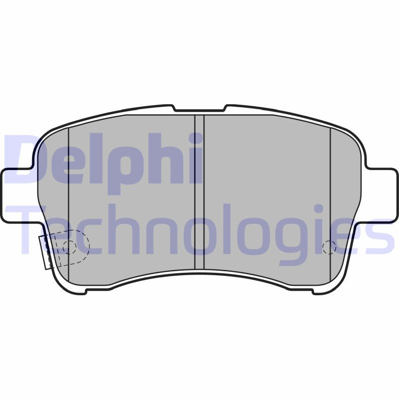 DELPHI LP2205 Bremsbeläge Vorne für