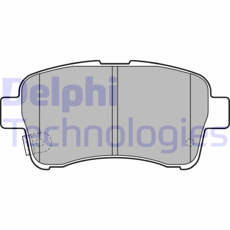 DELPHI LP2205 Brzdové platničky Predné pre