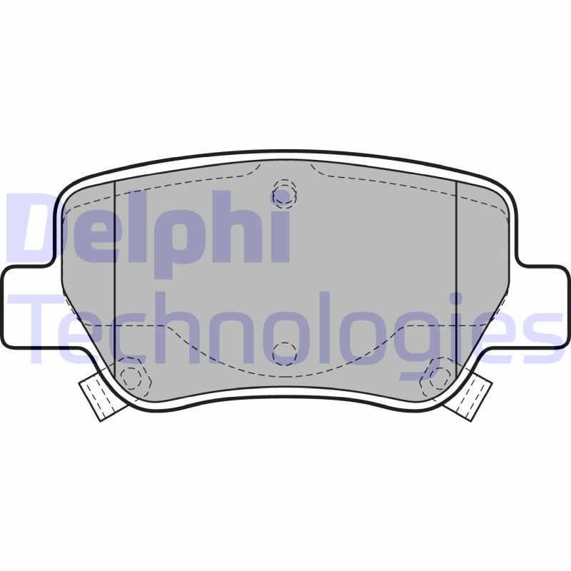 DELPHI LP2206 Plaquettes de frein Arrière pour