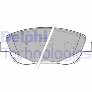 DELPHI LP2207 Pastiglie freno Anteriore per