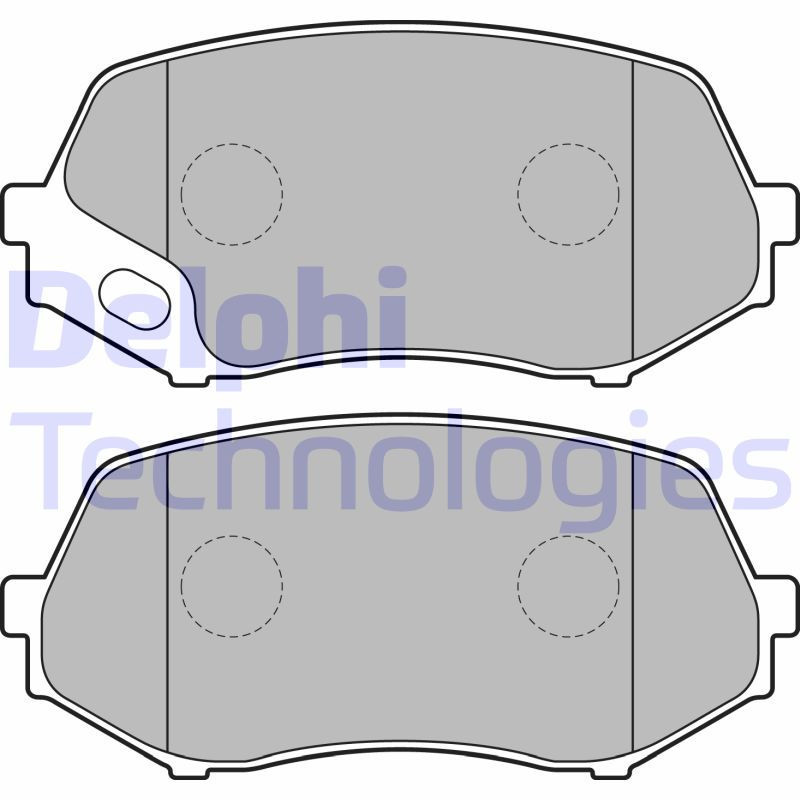 DELPHI LP2208 Brzdové platničky Predné pre