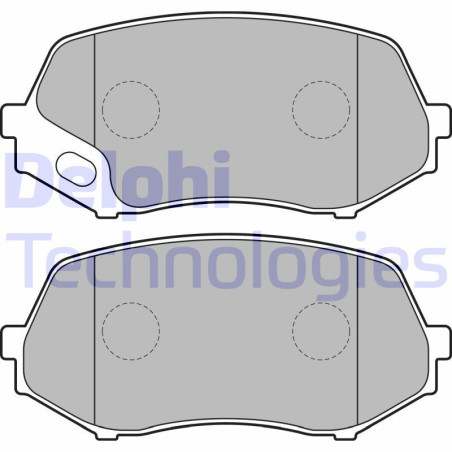 DELPHI LP2208 Brzdové platničky Predné pre
