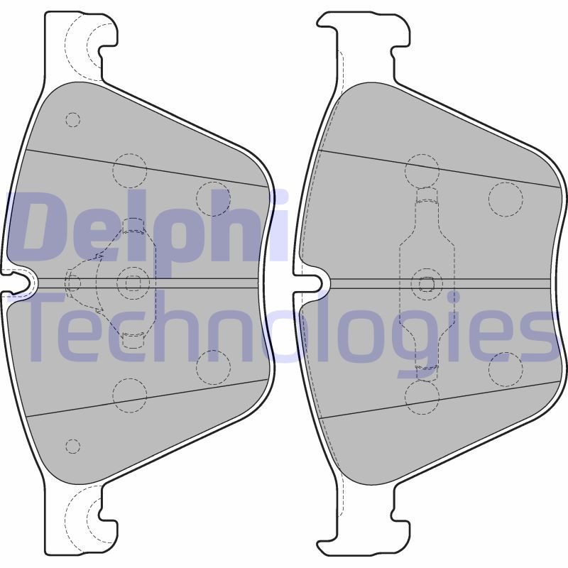 DELPHI LP2210 Pastiglie freno Anteriore per