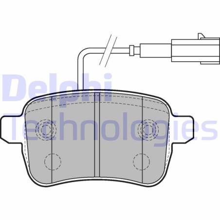 DELPHI LP2222 Pastiglie freno Posteriore per