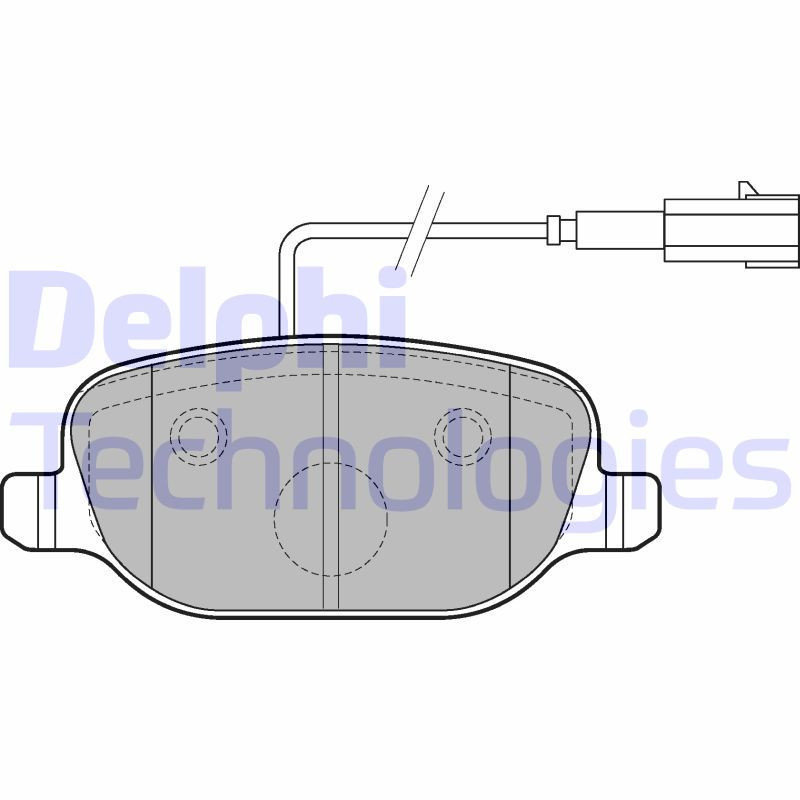 DELPHI LP2223 Brzdové platničky Zadné pre