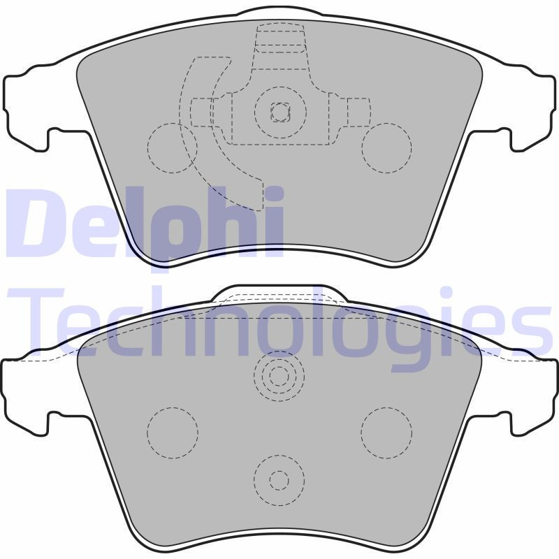DELPHI LP2224 Klocki hamulcowe Przód dla