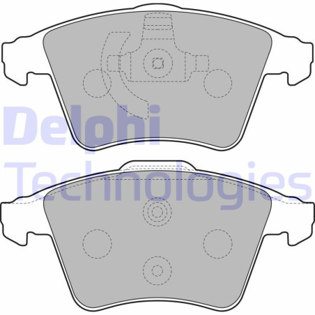DELPHI LP2224 Pastiglie freno Anteriore per