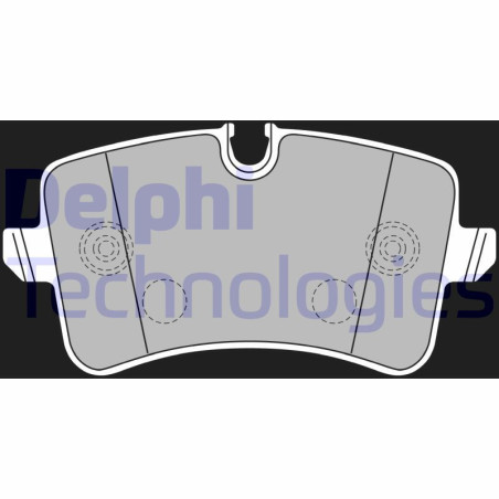 DELPHI LP2226 Brzdové destičky Zadní pro
