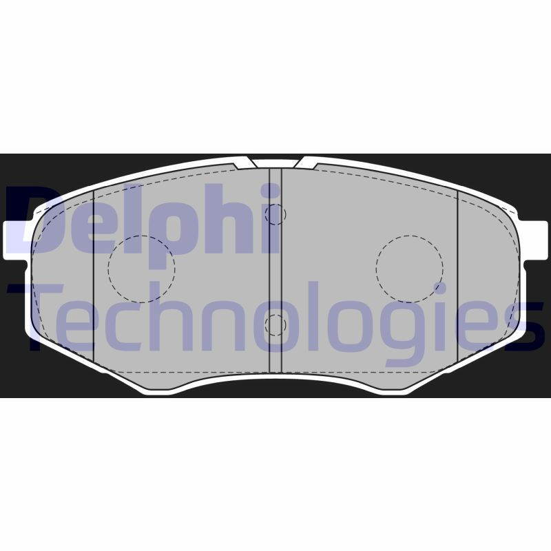 DELPHI LP2227 Brzdové platničky Predné pre