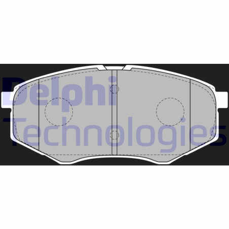 DELPHI LP2227 Brzdové platničky Predné pre