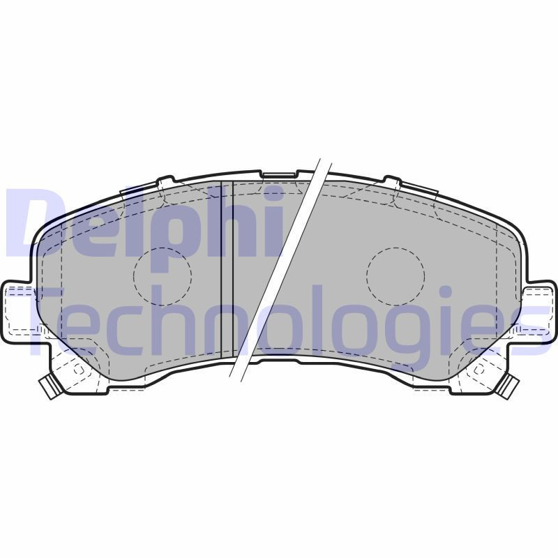 DELPHI LP2229 Plaquettes de frein Avant pour