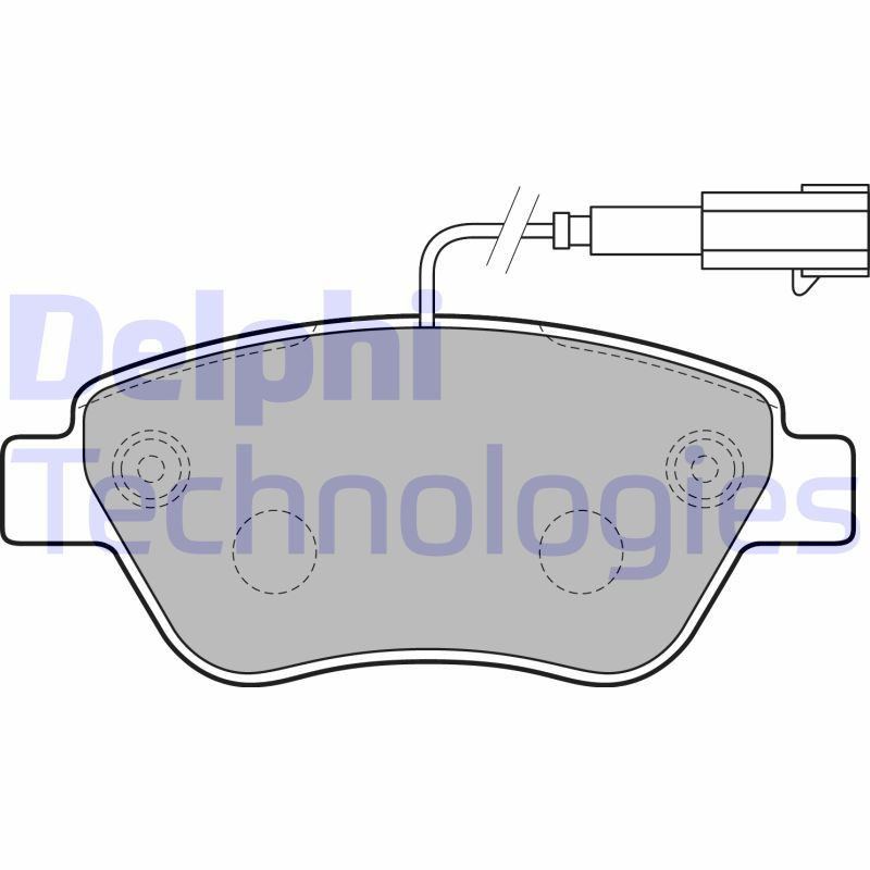 DELPHI LP2230 Pastiglie freno Anteriore per