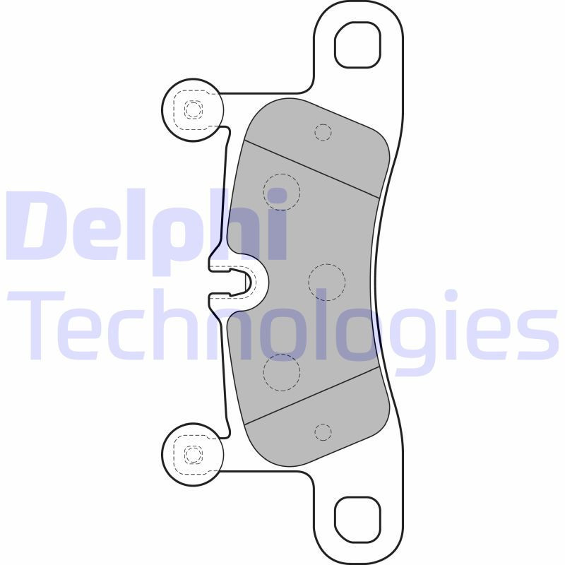 DELPHI LP2233 Pastiglie freno Posteriore per