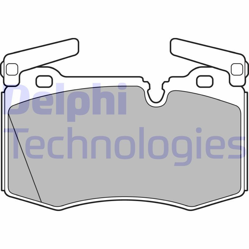 DELPHI LP2235 Pastiglie freno Anteriore per