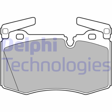 DELPHI LP2235 Plaquettes de frein Avant pour
