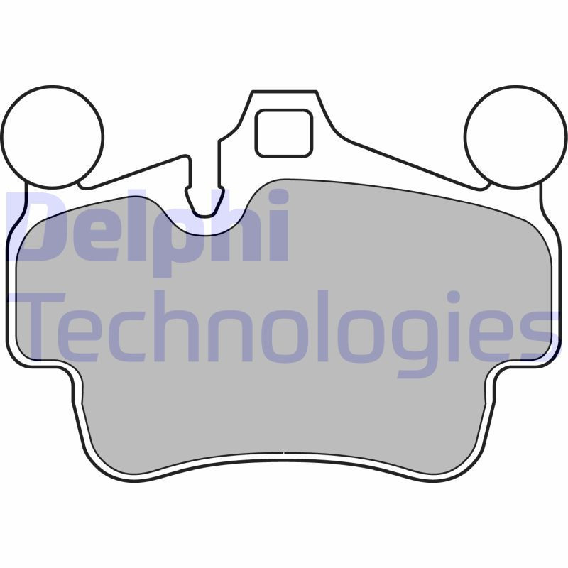 DELPHI LP2236 Pastiglie freno Anteriore per