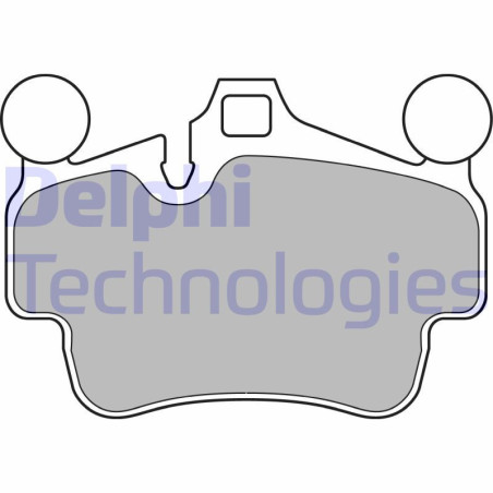 DELPHI LP2236 Brzdové platničky Predné pre